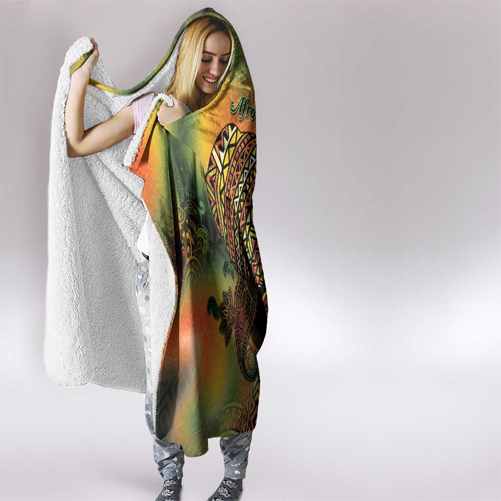 Black Women Hooded Blanket Afro Latina Queen - Wonder Print Shop
