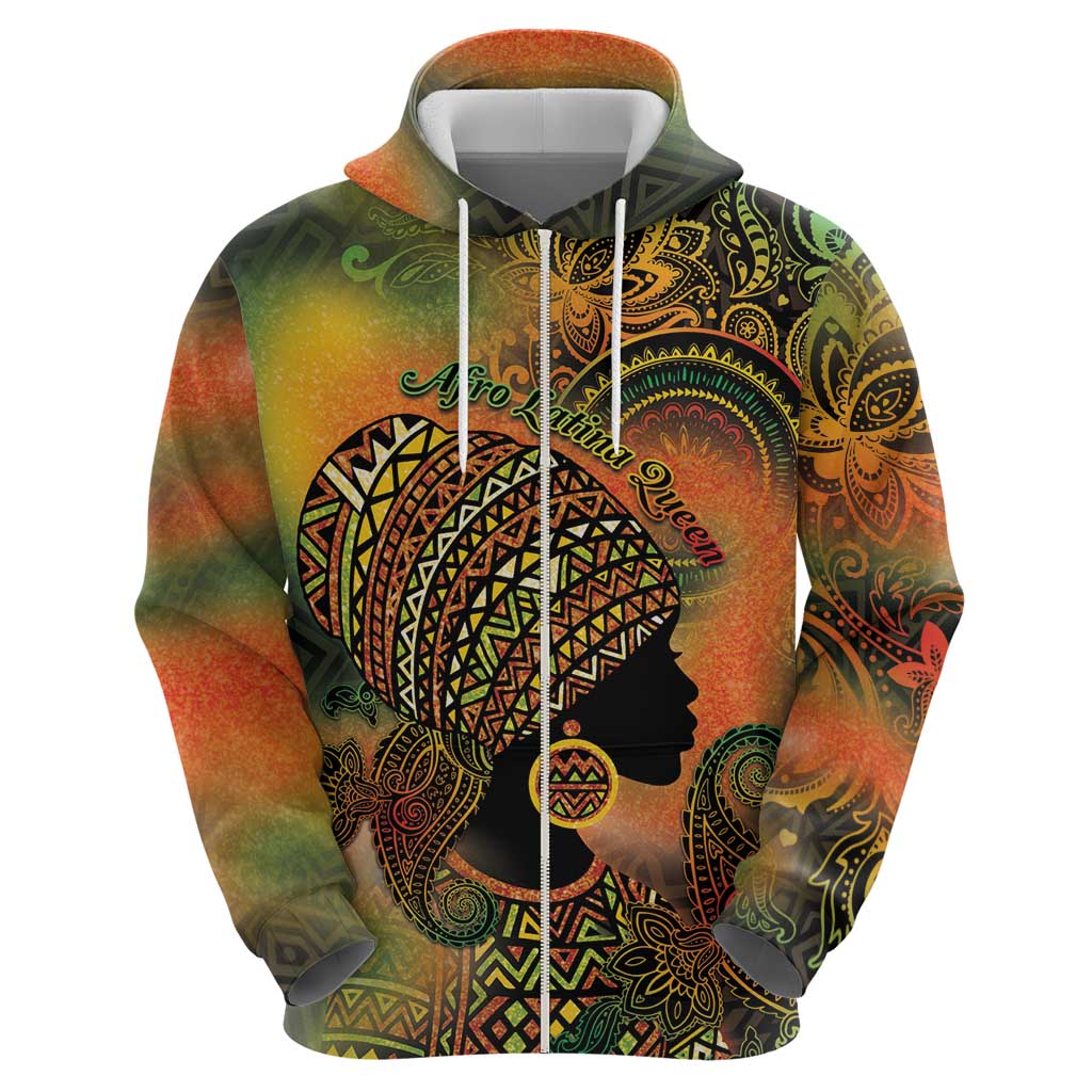 Black Women Hoodie Afro Latina Queen - Wonder Print Shop