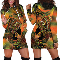 Black Women Hoodie Dress Afro Latina Queen - Wonder Print Shop