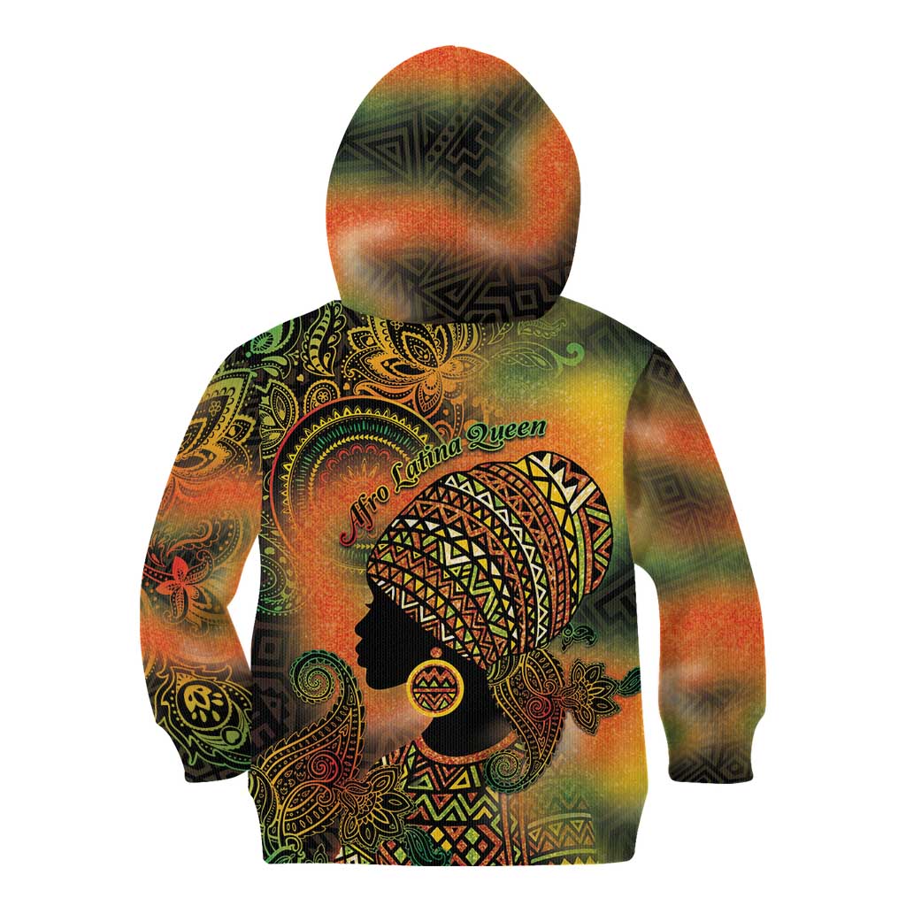 Black Women Kid Hoodie Afro Latina Queen - Wonder Print Shop