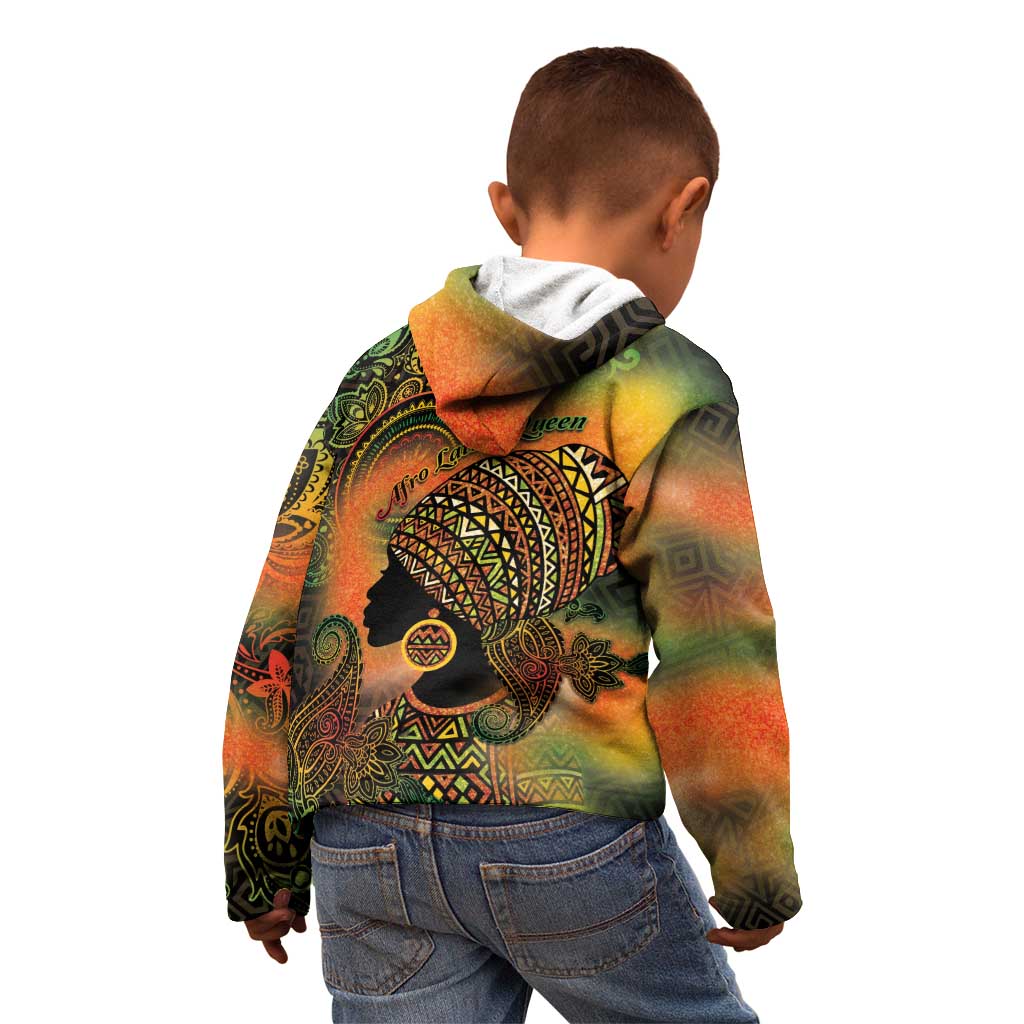 Black Women Kid Hoodie Afro Latina Queen - Wonder Print Shop