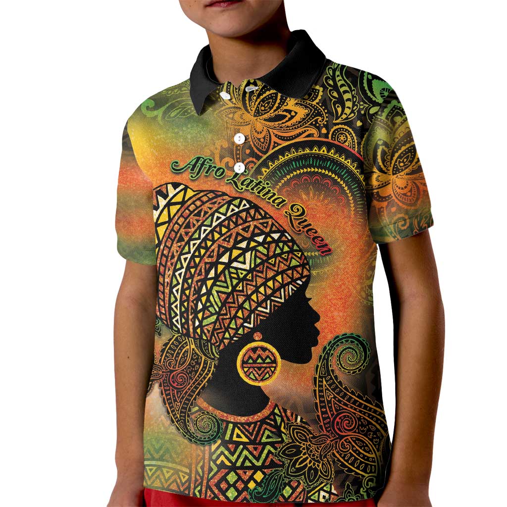Black Women Kid Polo Shirt Afro Latina Queen - Wonder Print Shop