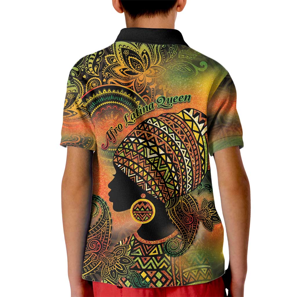 Black Women Kid Polo Shirt Afro Latina Queen - Wonder Print Shop