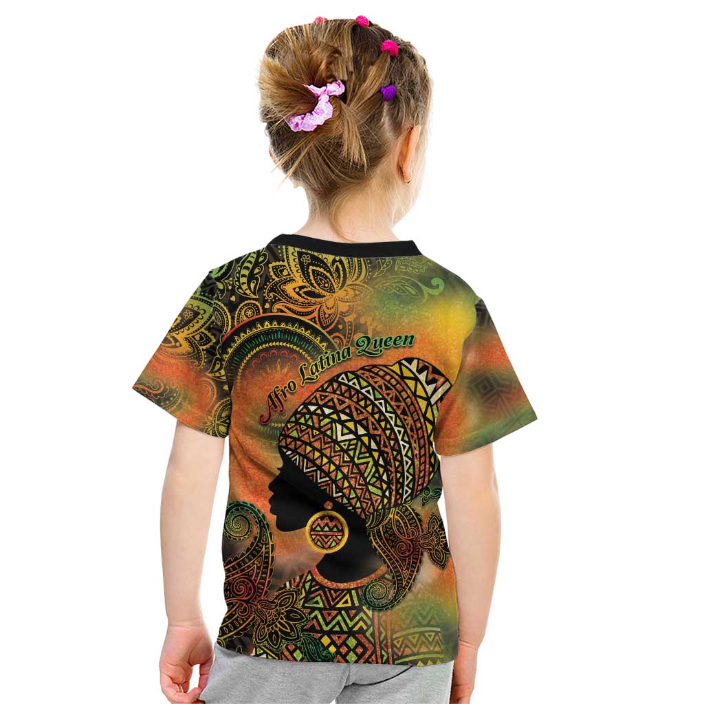 Black Women Kid T Shirt Afro Latina Queen - Wonder Print Shop