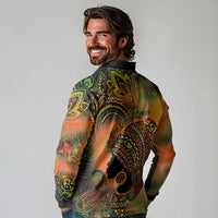 Black Women Long Sleeve Polo Shirt Afro Latina Queen - Wonder Print Shop