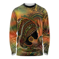 Black Women Long Sleeve Shirt Afro Latina Queen - Wonder Print Shop