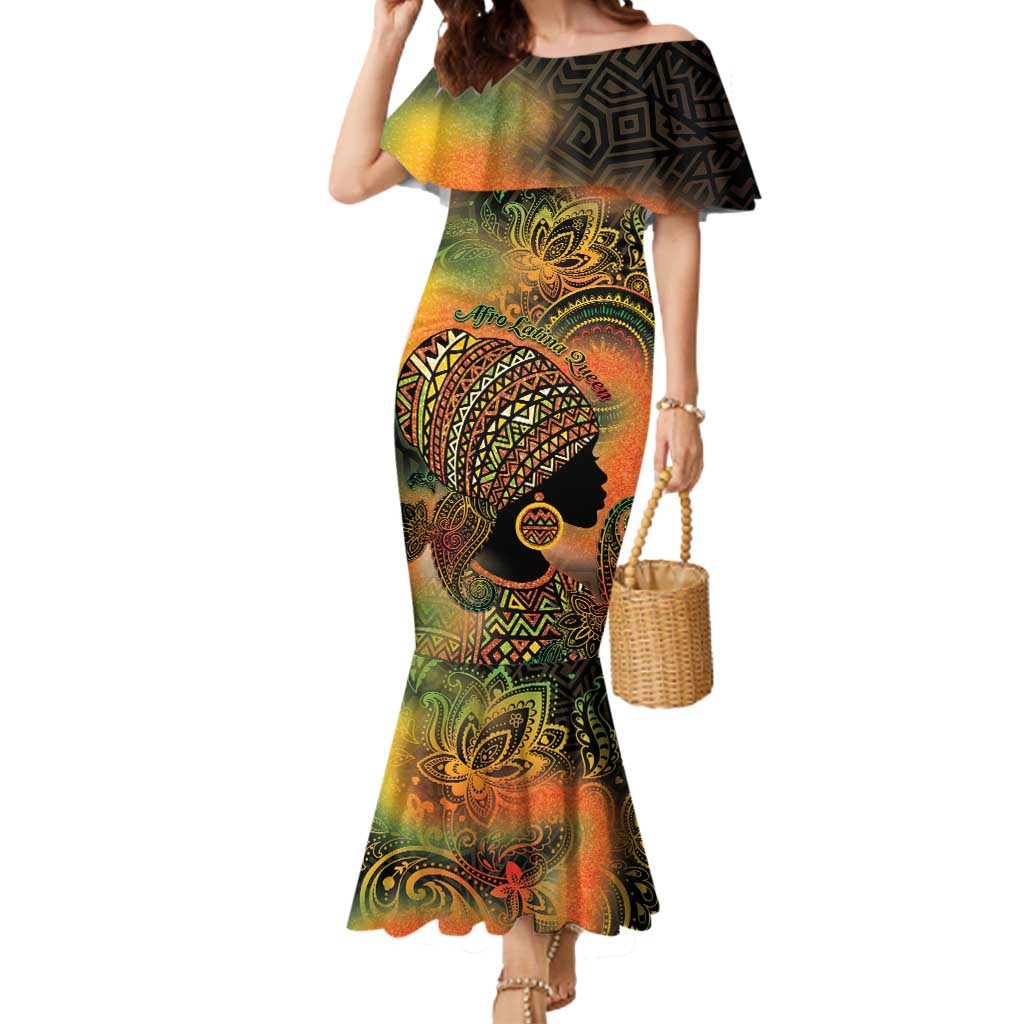 Black Women Mermaid Dress Afro Latina Queen - Wonder Print Shop