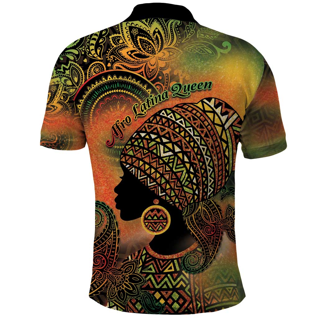 Black Women Polo Shirt Afro Latina Queen - Wonder Print Shop