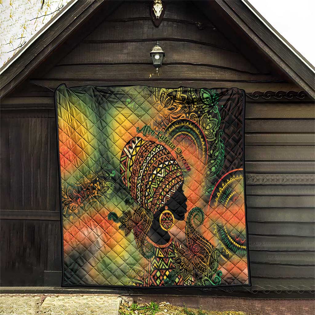 Black Women Quilt Afro Latina Queen - Wonder Print Shop