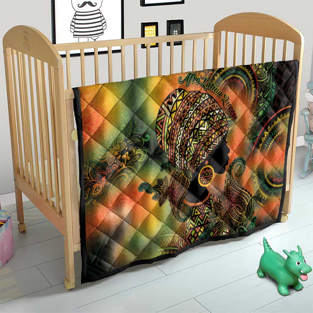 Black Women Quilt Afro Latina Queen - Wonder Print Shop