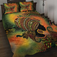 Black Women Quilt Bed Set Afro Latina Queen - Wonder Print Shop