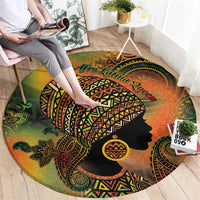 Black Women Round Carpet Afro Latina Queen - Wonder Print Shop