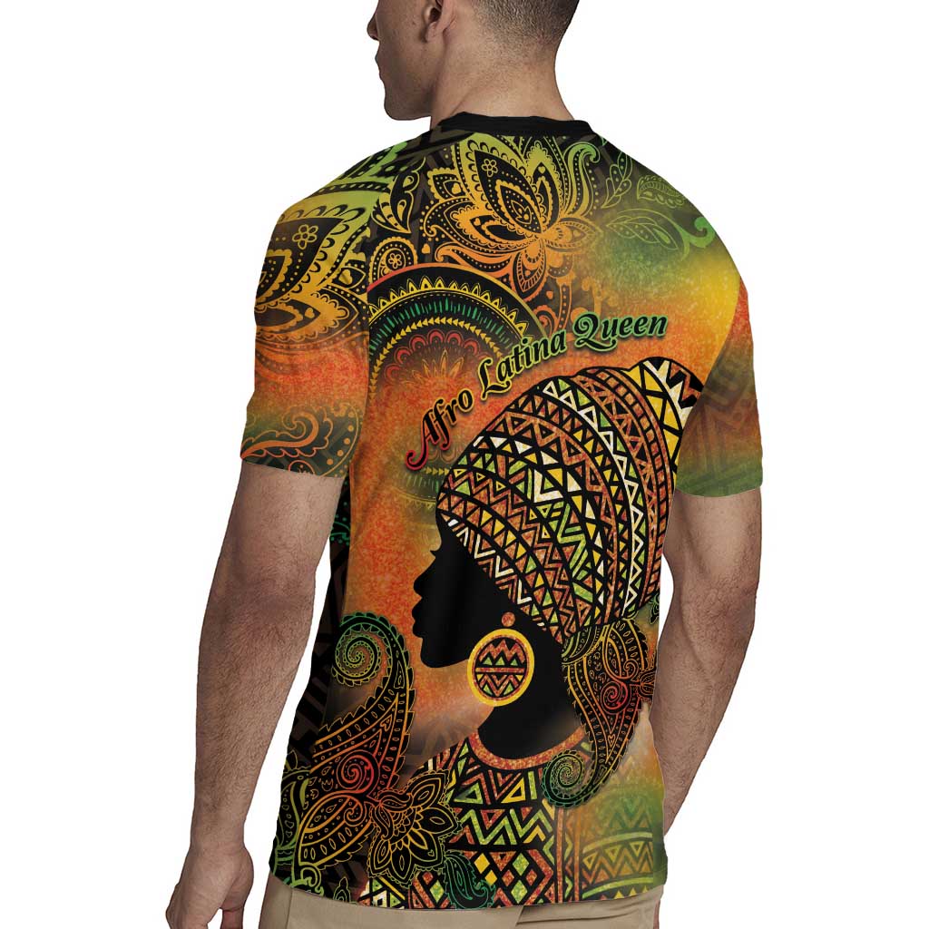 Black Women Rugby Jersey Afro Latina Queen - Wonder Print Shop