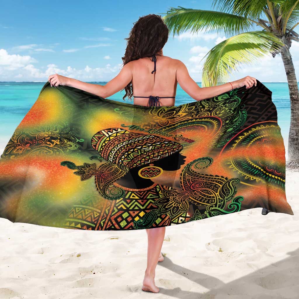 Black Women Sarong Afro Latina Queen - Wonder Print Shop
