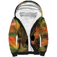 Black Women Sherpa Hoodie Afro Latina Queen - Wonder Print Shop