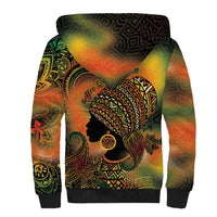 Black Women Sherpa Hoodie Afro Latina Queen - Wonder Print Shop