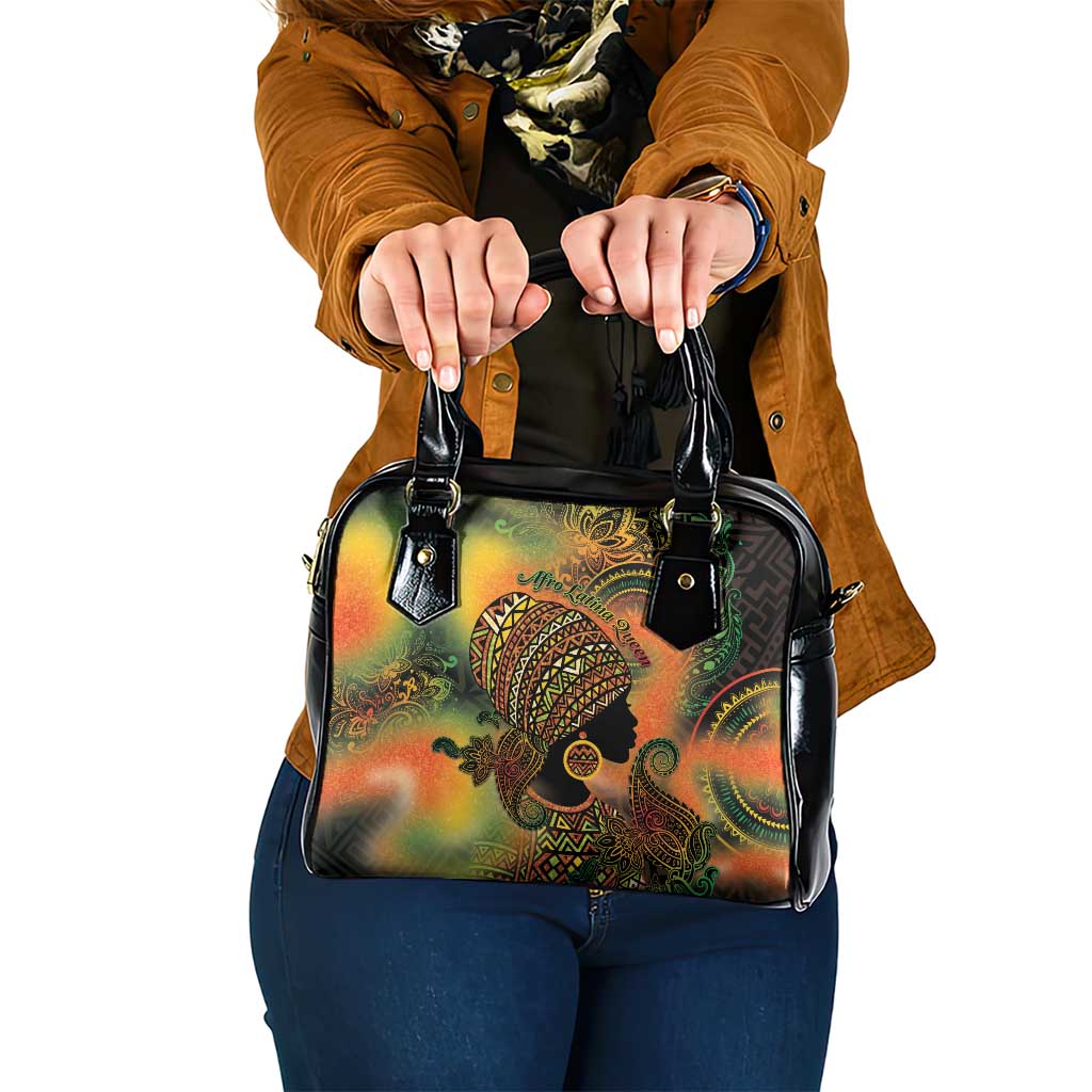 Black Women Shoulder Handbag Afro Latina Queen - Wonder Print Shop
