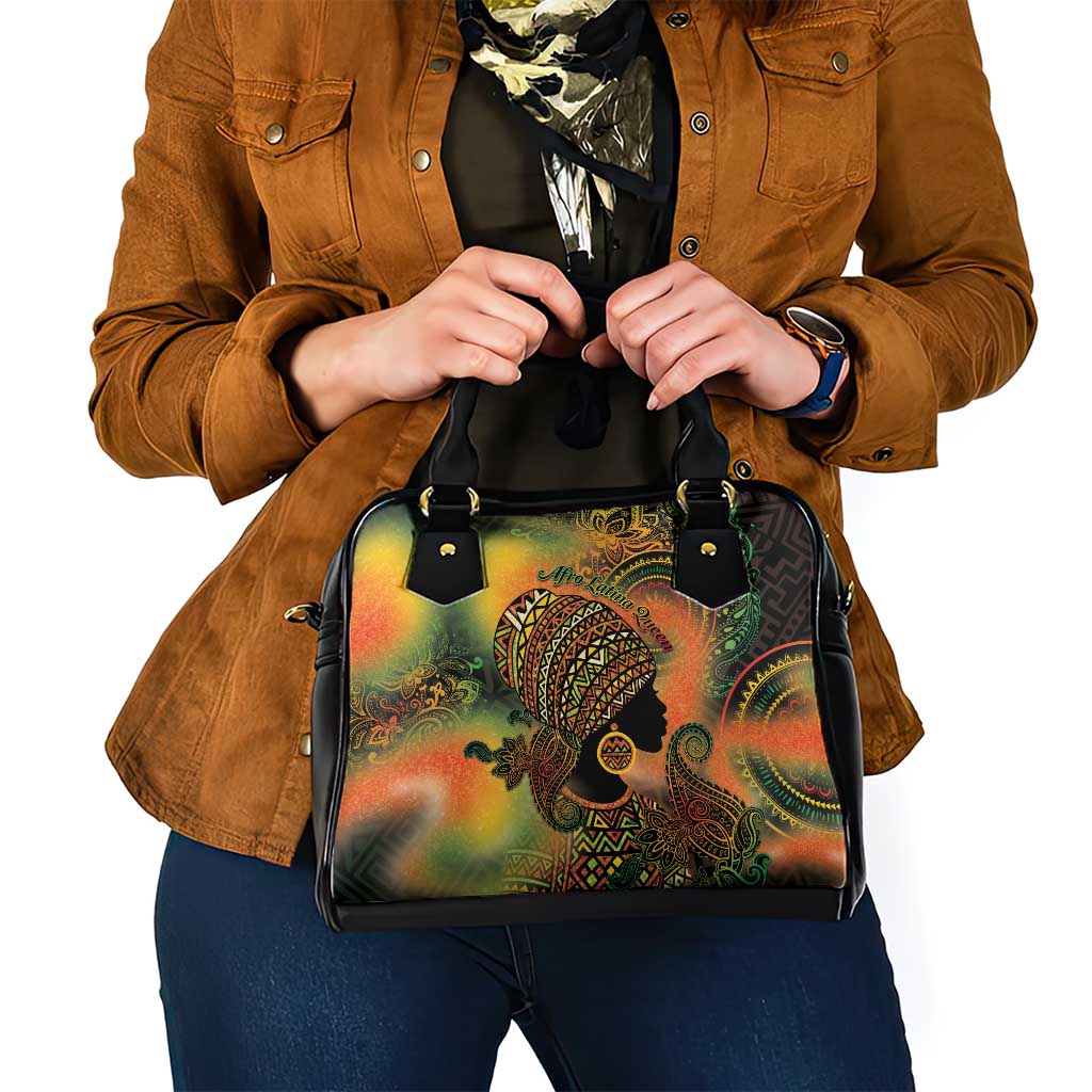 Black Women Shoulder Handbag Afro Latina Queen - Wonder Print Shop