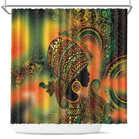 Black Women Shower Curtain Afro Latina Queen - Wonder Print Shop