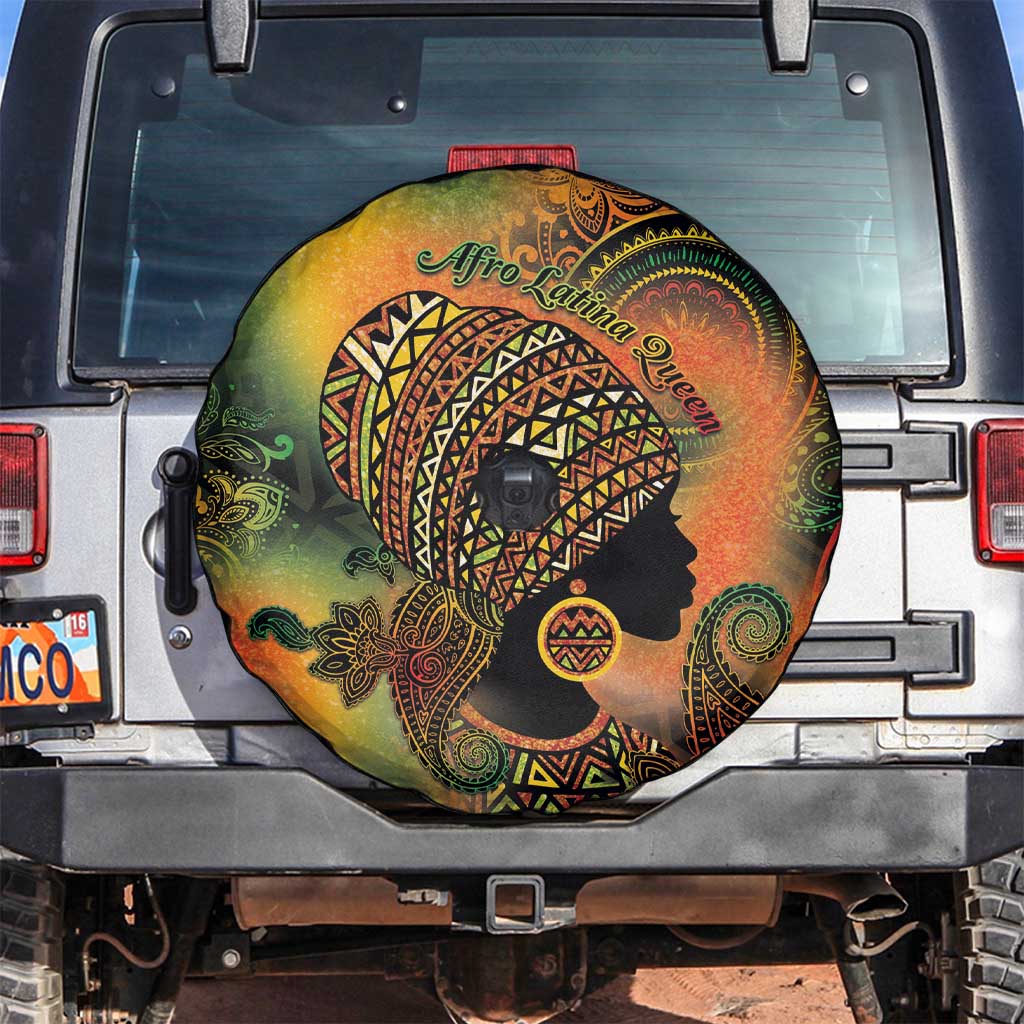 Black Women Spare Tire Cover Afro Latina Queen - Wonder Print Shop