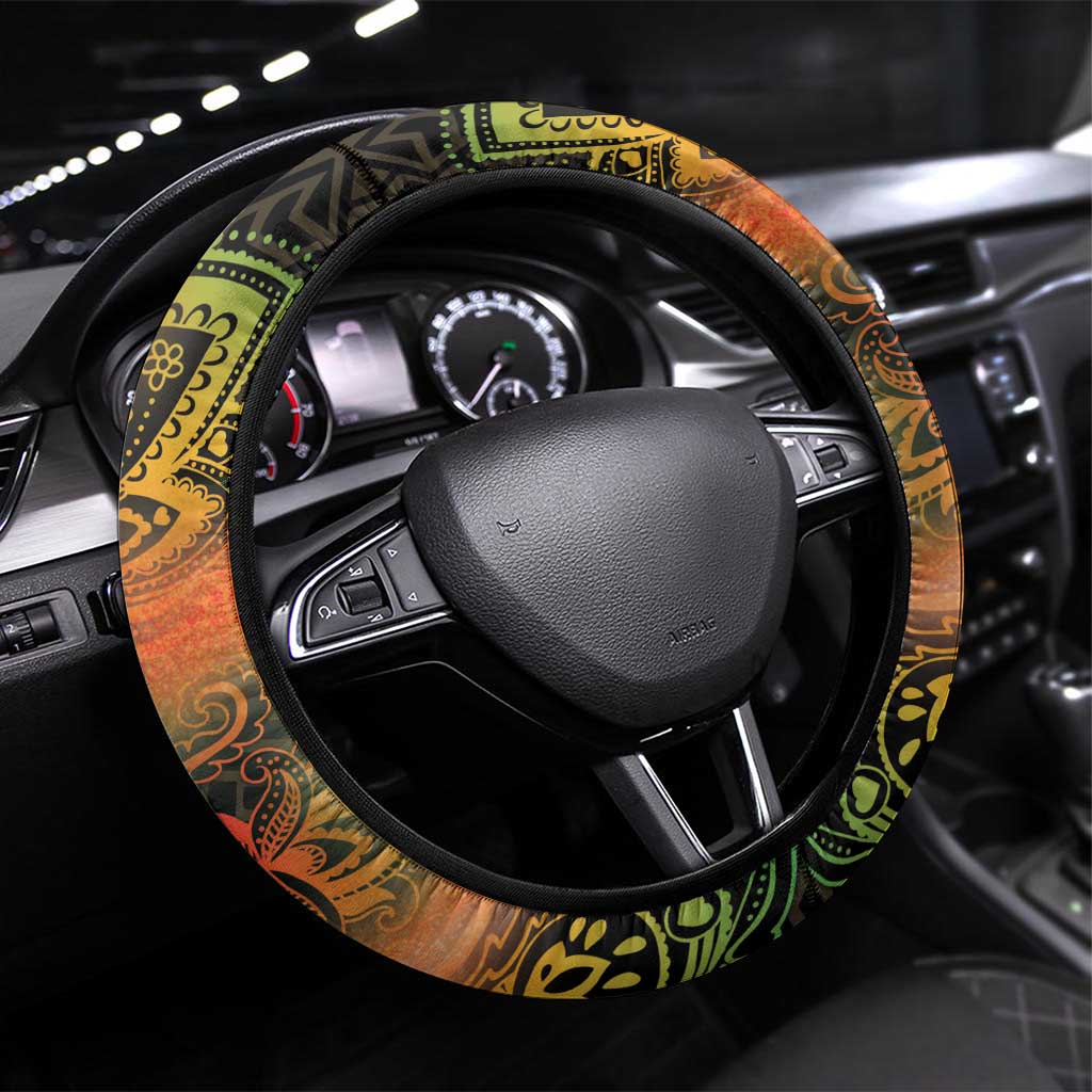 Black Women Steering Wheel Cover Afro Latina Queen - Wonder Print Shop
