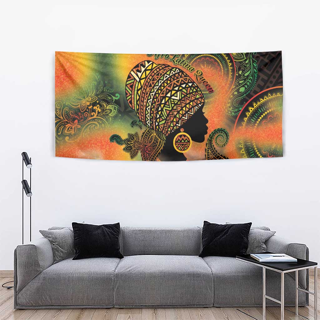 Black Women Tapestry Afro Latina Queen - Wonder Print Shop