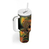 Black Women Tumbler With Handle Afro Latina Queen - Wonder Print Shop