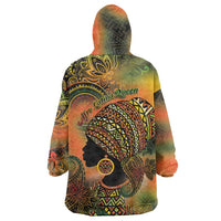 Black Women Wearable Blanket Hoodie Afro Latina Queen - Wonder Print Shop