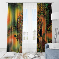 Black Women Window Curtain Afro Latina Queen - Wonder Print Shop
