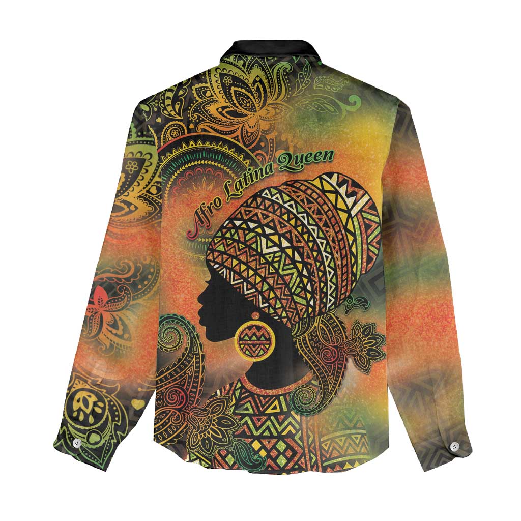 Black Women Women Casual Shirt Afro Latina Queen - Wonder Print Shop