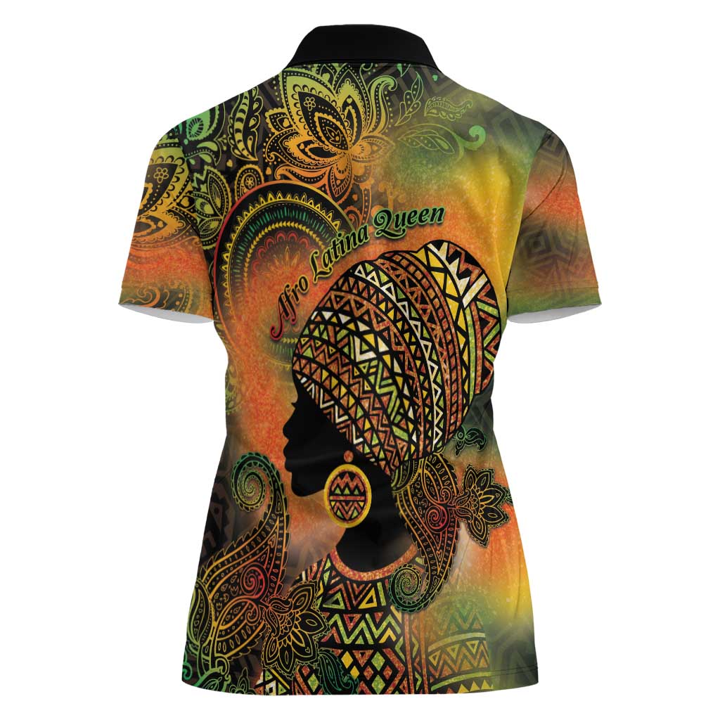 Black Women Women Polo Shirt Afro Latina Queen - Wonder Print Shop
