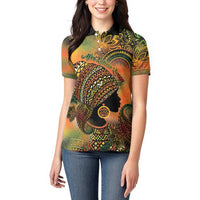 Black Women Women Polo Shirt Afro Latina Queen - Wonder Print Shop