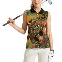 Black Women Women Sleeveless Polo Shirt Afro Latina Queen - Wonder Print Shop