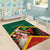 Saint Kitts and Nevis Area Rug Pelican With Poinciana Flowers - Wonder Print Shop