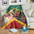 Saint Kitts and Nevis Blanket Pelican With Poinciana Flowers - Wonder Print Shop