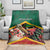Saint Kitts and Nevis Blanket Pelican With Poinciana Flowers - Wonder Print Shop