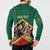 Personalized Saint Kitts and Nevis Button Sweatshirt Pelican With Poinciana Flowers - Wonder Print Shop
