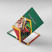 Saint Kitts and Nevis Canvas Wall Art Pelican With Poinciana Flowers - Wonder Print Shop