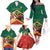 Personalized Saint Kitts and Nevis Family Matching Off The Shoulder Long Sleeve Dress and Hawaiian Shirt Pelican With Poinciana Flowers - Wonder Print Shop