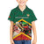 Personalized Saint Kitts and Nevis Family Matching Off Shoulder Short Dress and Hawaiian Shirt Pelican With Poinciana Flowers - Wonder Print Shop