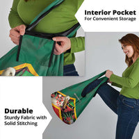 Saint Kitts and Nevis Grocery Bag Pelican With Poinciana Flowers - Wonder Print Shop