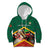 Personalized Saint Kitts and Nevis Kid Hoodie Pelican With Poinciana Flowers - Wonder Print Shop