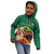 Personalized Saint Kitts and Nevis Kid Hoodie Pelican With Poinciana Flowers - Wonder Print Shop
