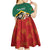 Personalized Saint Kitts and Nevis Kid Short Sleeve Dress Pelican With Poinciana Flowers - Wonder Print Shop