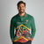 Personalized Saint Kitts and Nevis Long Sleeve Polo Shirt Pelican With Poinciana Flowers - Wonder Print Shop