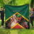 Saint Kitts and Nevis Quilt Pelican With Poinciana Flowers - Wonder Print Shop