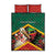 Saint Kitts and Nevis Quilt Bed Set Pelican With Poinciana Flowers - Wonder Print Shop