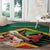 Saint Kitts and Nevis Round Carpet Pelican With Poinciana Flowers - Wonder Print Shop