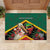 Saint Kitts and Nevis Rubber Doormat Pelican With Poinciana Flowers - Wonder Print Shop