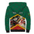 Personalized Saint Kitts and Nevis Sherpa Hoodie Pelican With Poinciana Flowers - Wonder Print Shop